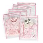 Kit com 4 saquinhos plásticos com zíper - roupas molhadas - roupas limpa e suja - creche - escola - piscina