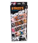 Kit Com 4 Skate De Dedo Street Skate Shape Com Lixa