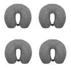 Kit com 4 Travesseiro de Pescoço Para Viajar