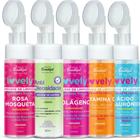 kit com 4 unidades de Sabonete Mousse De Limpeza Facial Lovely Face Beautiful