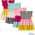 Kit com 4 vestidos Três Marias do P ao 16 Menina Roupa infantil, bebê e juvenil