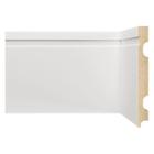 Kit com 5 Barras Rodapé Mdf 1502 Moldufama 15mmx15cm Metro Linear 12m Branco