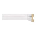 Kit com 5 Barras Rodapé Mdf 502 Moldufama 15mmx5cm Metro Linear 12m Branco