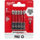 Kit Com 5 Bit Pilha Original Milwaukee Garantia Ferramenta Profissional Para Parafusadeira Philips