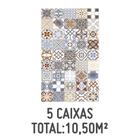 Kit com 5 Caixas de Revestimento Hidra Colorido 34x60