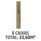 Kit com 5 Caixas Pisos Vinilico Hd Vinilforte Oliveira 19X123 cx 4,72m²