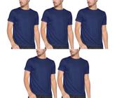 Kit com 5 Camisas Camisetas Blusas Baby Looks T-shirts Masculina Feminina Slim Básica 100% Algodão