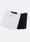 Kit Com 5 Camisetas Masculinas Básicas Slim
