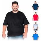 Kit Com 5 Camisetas Plus Size 100% Poliéster Cores Variadas