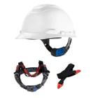 Kit com 5 Capacete Segurança 3M H700 Eletricista Engenheiro Branco