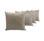 Kit Com 5 Capas De Almofadas Suede 60x60 Extra Grande Com Zíper