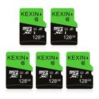 Kit com 5 Cartões Micro SD Kexin 128GB - com Adaptador SD UHS-I C10 U1