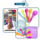 Kit com 5 Colheres Medidoras Coloridas Precisão e Praticidade para sua Cozinha