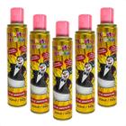 Kit Com 5 Espuma da Alegria Espuminha Neve Artificial Brinquedo Carnaval Pegadinha Spray Festa Lata Atacado Escola