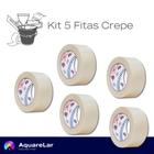 Kit com 5 Fitas Crepe Grossa 50mm X 50m