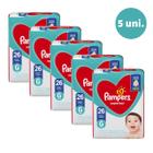 Kit Com 5 Fraldas Pampers Supersec G Atacado Com 130 Unid.