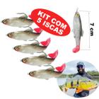 Kit Com 5 Isca Artificial P/ Pesca Tucunaré Dourado Robalo