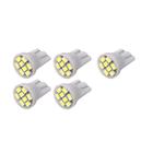 Kit Com 5 Lâmpadas T10-8 Leds Pingo Luz W5W 1026 Led
