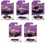 Kit com 5 Miniaturas Purple and Gold - Aniversário 57 Anos - 1/64 - Hot Wheels