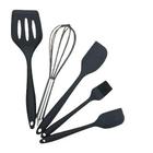 Kit Com 5 Peças De Utensilios de Cozinha Silicone - Athlanta