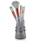 Kit com 5 Pincéis com Suporte Jacki Design Cinza