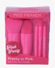 Kit Com 5 Pinceis + Estojo Linha Pink Party - Miss Frandy