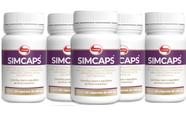 KIT COM 5 SIMCAPS 30 Cápsulas 400 mg - VitaFor - Probiótico em Cápsulas