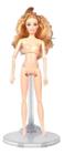 Kit Com 5 Suportes Transparente Para Boneca- Compatível com Barbie Susi e Ken