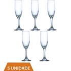 Kit Com 5 Taças De Vidro RIOJA CHAMPAGNE 180ml Cristal Luxo