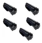 Kit Com 5 Toner Compatíveis com CF283A 83A M127FN M127FW M125 M201 M225 M226 M202 M201DW 1.5k