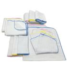 Kit com 5 Un Fraldas De Pano Bebê - Fralda 68x68cm + Toalha Fralda 68x110cm + Cueiro 80x80cm - DUGU