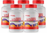 Kit Com 5 Vitamin Promel Vit C, D E Zinco 60 Caps De 750Mg