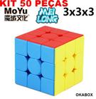 kit com 50 Cubos Mágico 3x3x3 - Moyu Profissional