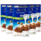 Kit Com 5Un Chocolate Lindt Classic Ao Leite Com Avelã 100G