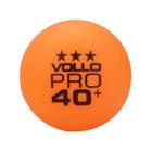 Kit com 6 Bolas Tênis de Mesa Ping Pong 3 Estrelas Profissional Amador Competições Vollo