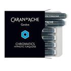 Kit com 6 Cartuchos Caran D'ache Chromatics Hypnotic Turquoise - CARANDACHE OFFICE