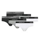 Kit Com 6 Cuecas Lisa Adulto De Algodão Modelo Slip Tradicional Normal
