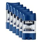 Kit com 6 Desodorantes Antitranspirante Gillette Specialized Antibacterial Gel 82g