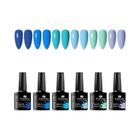 Kit com 6 Esmaltes em Gel Fluorescente Neon - Semipermanente UV/LED