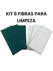 Kit com 6 fibras de limpeza para suporte lt