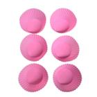 Kit Com 6 Formas Para Cupcake Silicone 7cm Multiuso