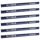 Kit com 6 Lápis para Carpinteiro - 8110 - BRASFORT