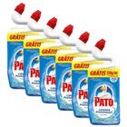 Kit com 6 Limpadores Sanitários Pato Limpeza Profunda Gel Marine 750ml cada