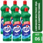 Kit com 6 Limpadores Veja Multiuso Campestre Squeeze 500Ml