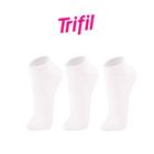 Kit Com 6 Pares De Meias Básica Cano Curto Unissex Trifil Feminino E Masculino