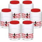 Kit com 6 potes organizador Paris Mickey 3L