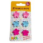 Kit Com 6 Prendedores de Cabelo Infantil Flowers Marco Boni