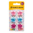 Kit Com 6 Prendedores de Cabelo Infantil Flowers Marco Boni