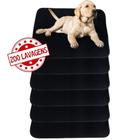 Kit com 6 Tapetes Higiênicos 70x50 Preto Laváveis para cães 200 Lavagens - Alta Absorção - Vila Flor