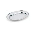 Kit Com 6 Travessas Rasas De Inox Oval Grande 33,8cm KEHOME